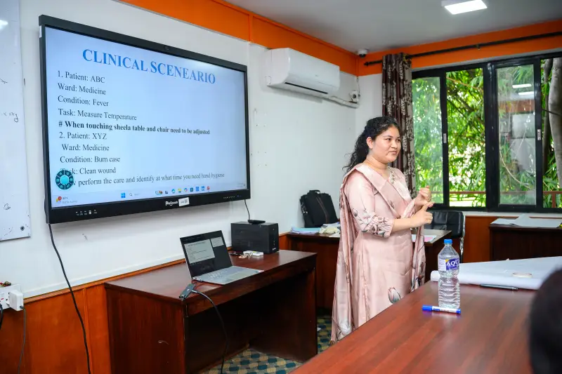 Training of Trainers session at Kathmandu University