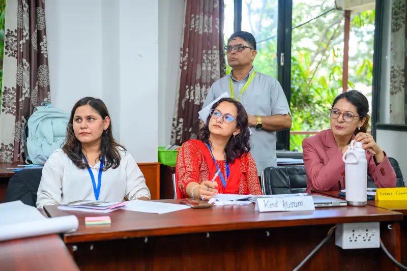 Training of Trainers session at Kathmandu University
